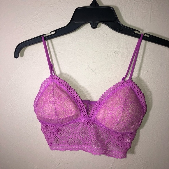 VICTORIA’S SECRET Triangle Padded Lace Bralette Size S - Picture 2 of 8